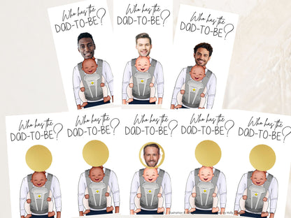 Who Has the Dad scratch-off game for baby shower activity daddy game