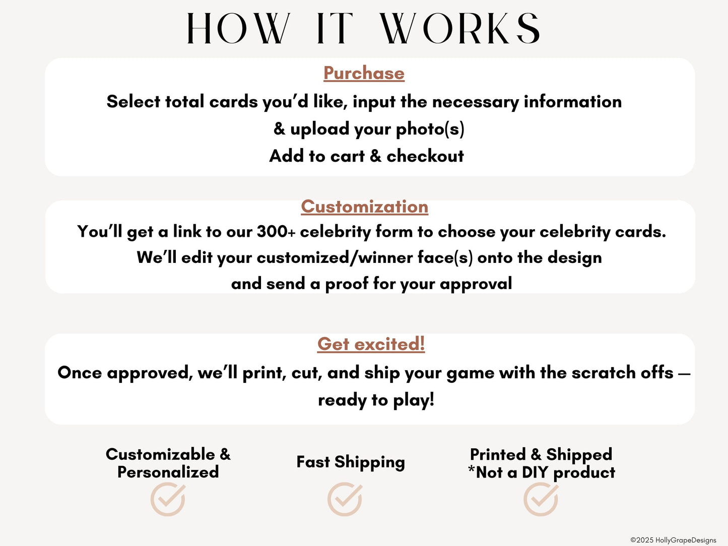 Baby shower games Who Has the Dad scratch off printed cards, how it works 