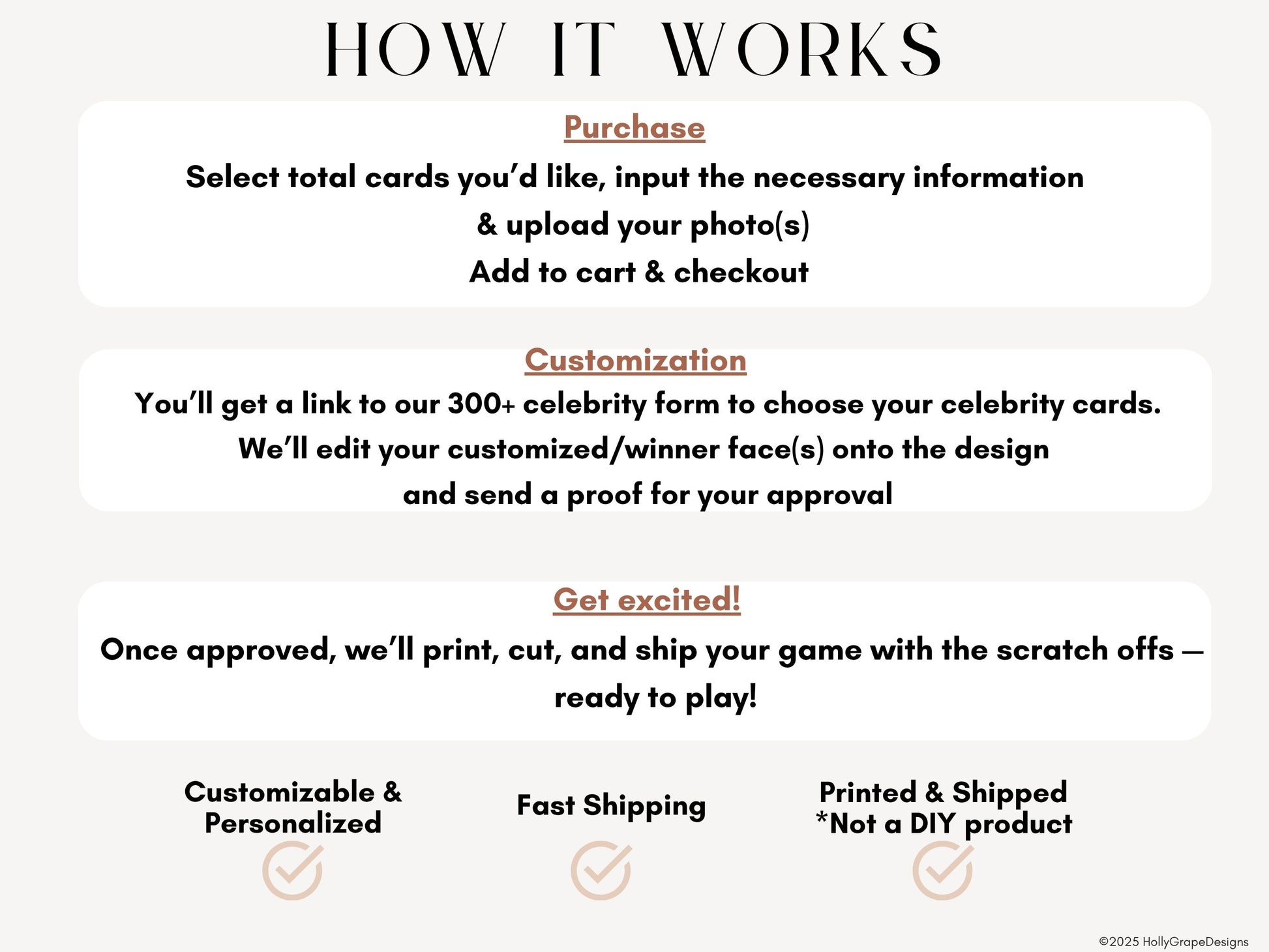 Baby shower games Who Has the Dad scratch off printed cards, how it works 