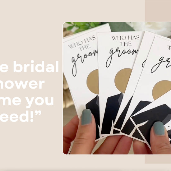 Bridal shower games Who has the groom video