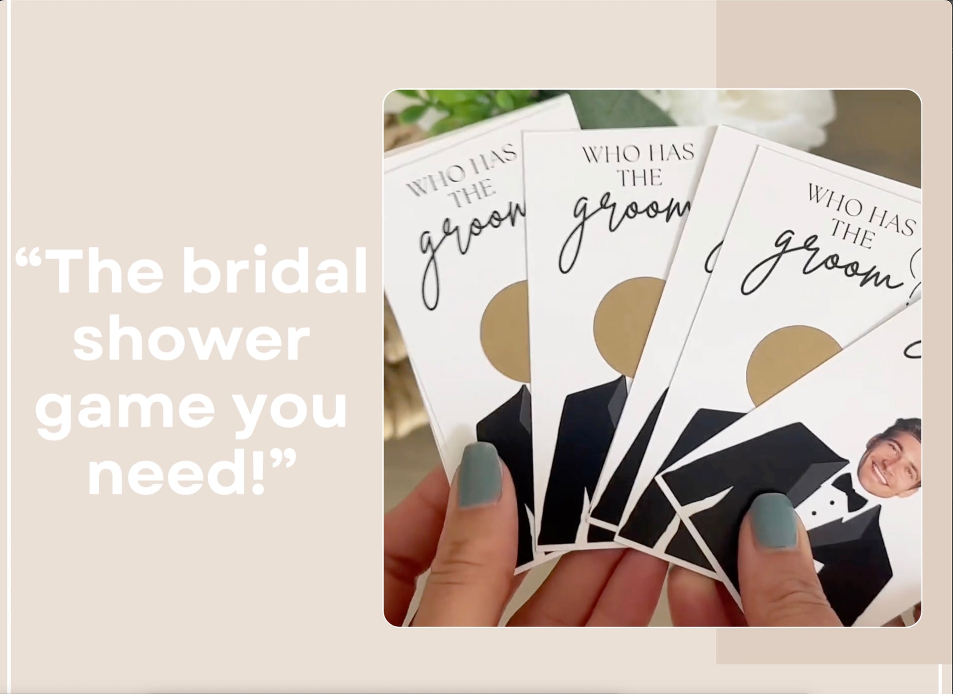 Bridal shower games Who has the groom video